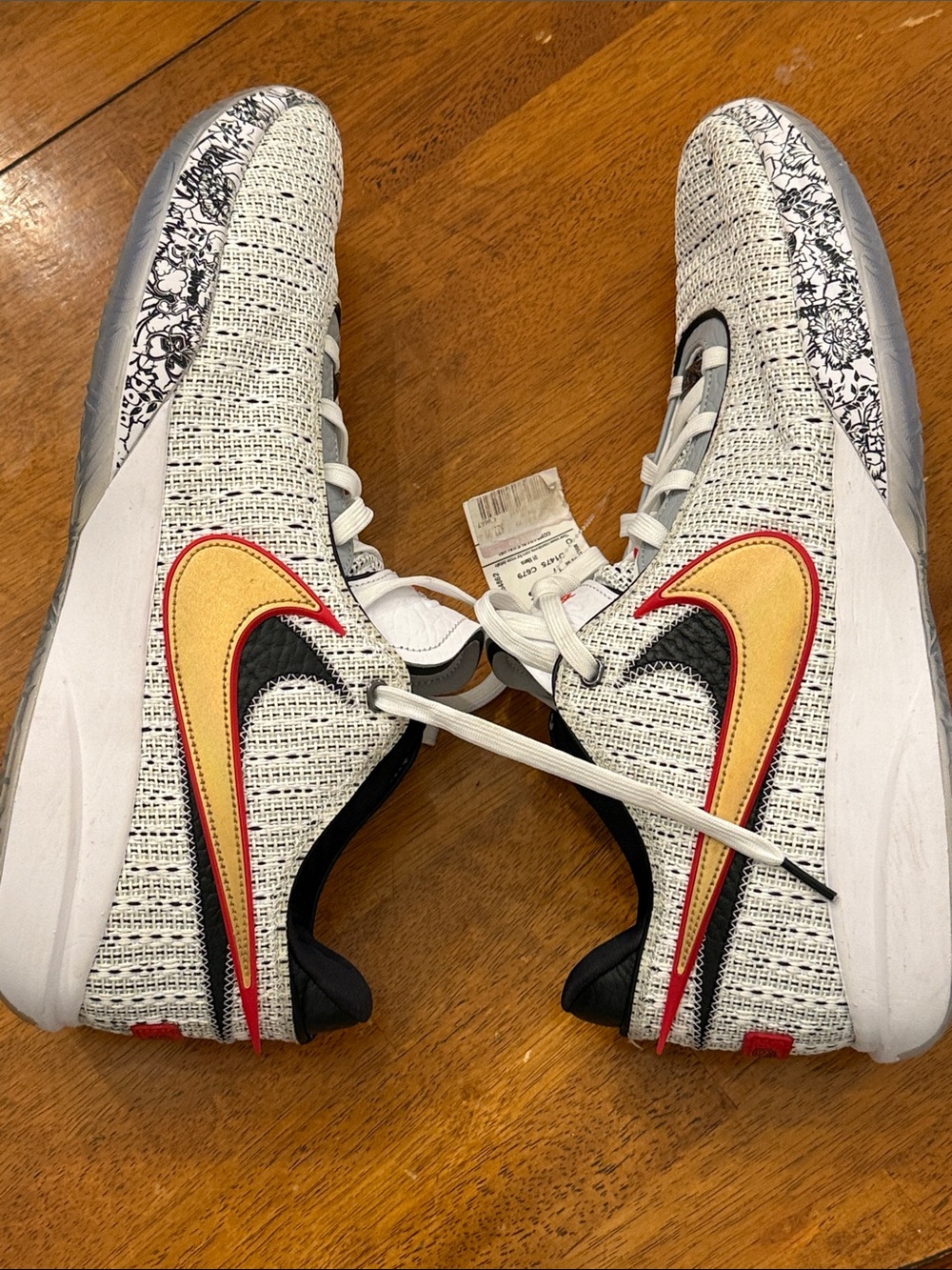 Nike LeBron 20 The Debut DJ5423-100 Men's Basketball Shoes White/Gold size 17